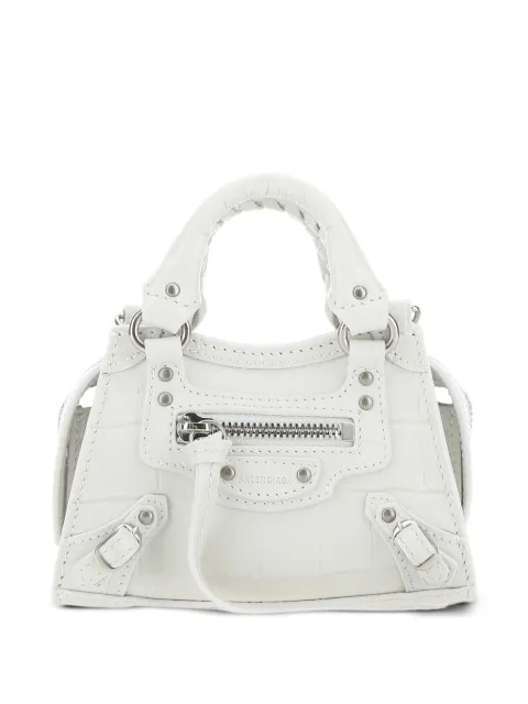 Balenciaga super nano Neo crocodile-effect tote bag