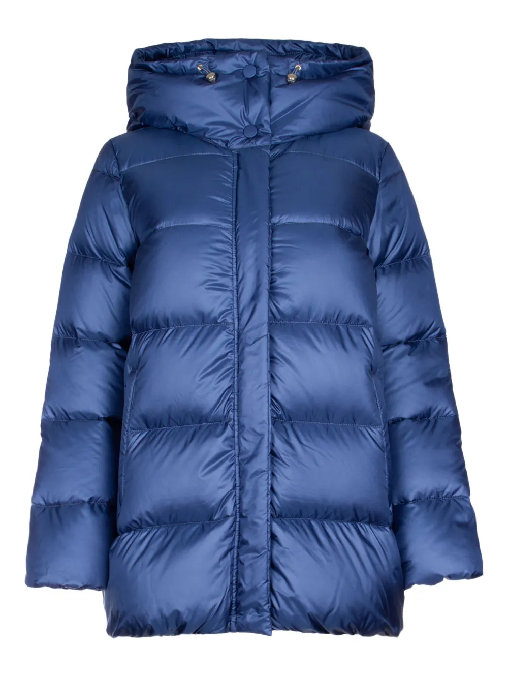 I BLUES Cristin hooded quilted coat - ブルー I BLUES Cristin hooded quilted coat - ブルー