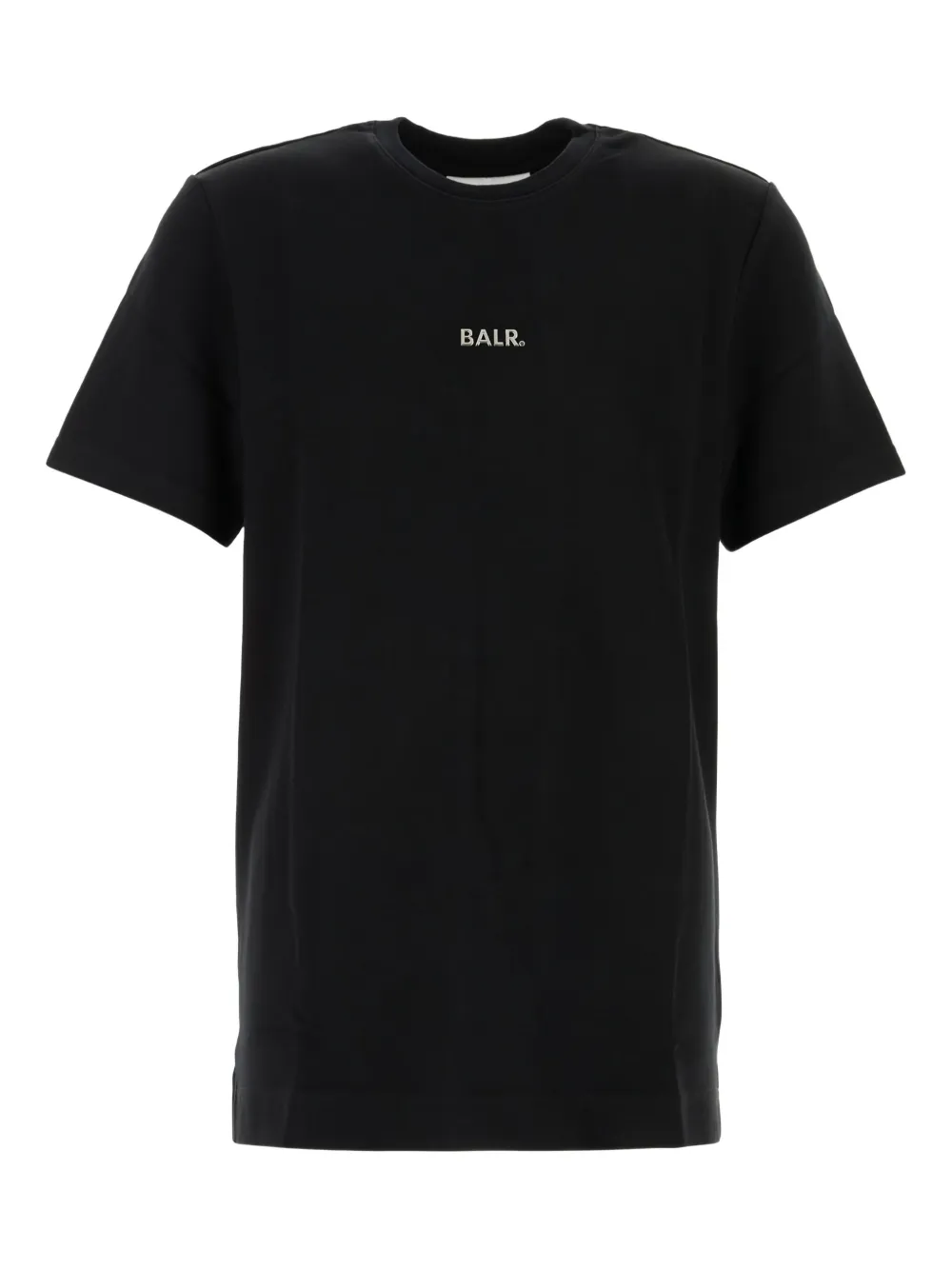 BALR. Katoenen T-shirt met geborduurd logo Zwart