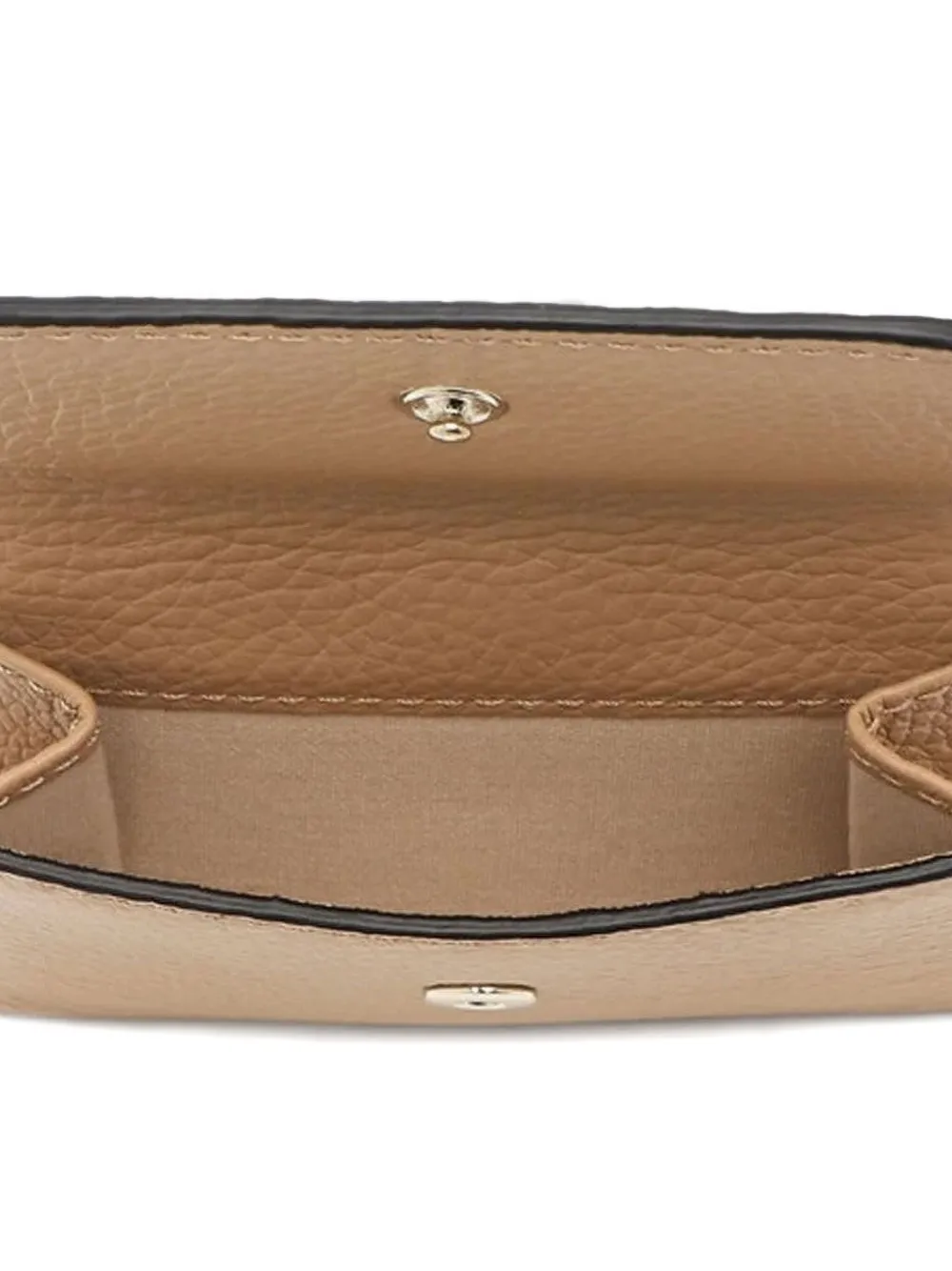 Chloé Alphabet Leather Tri-fold Wallet In Brown
