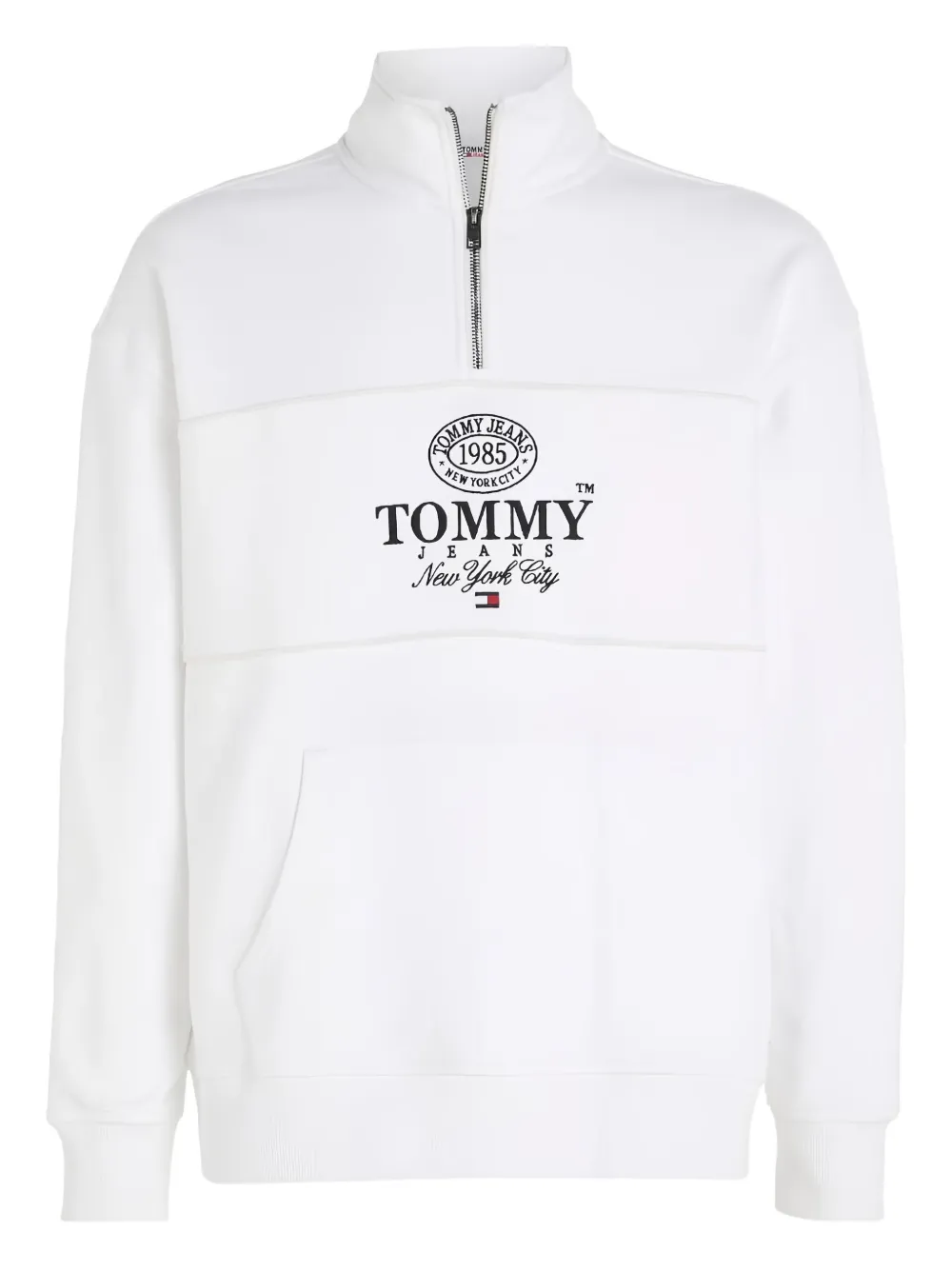Tommy Hilfiger half-zip panelled sweatshirt | White | Image 1