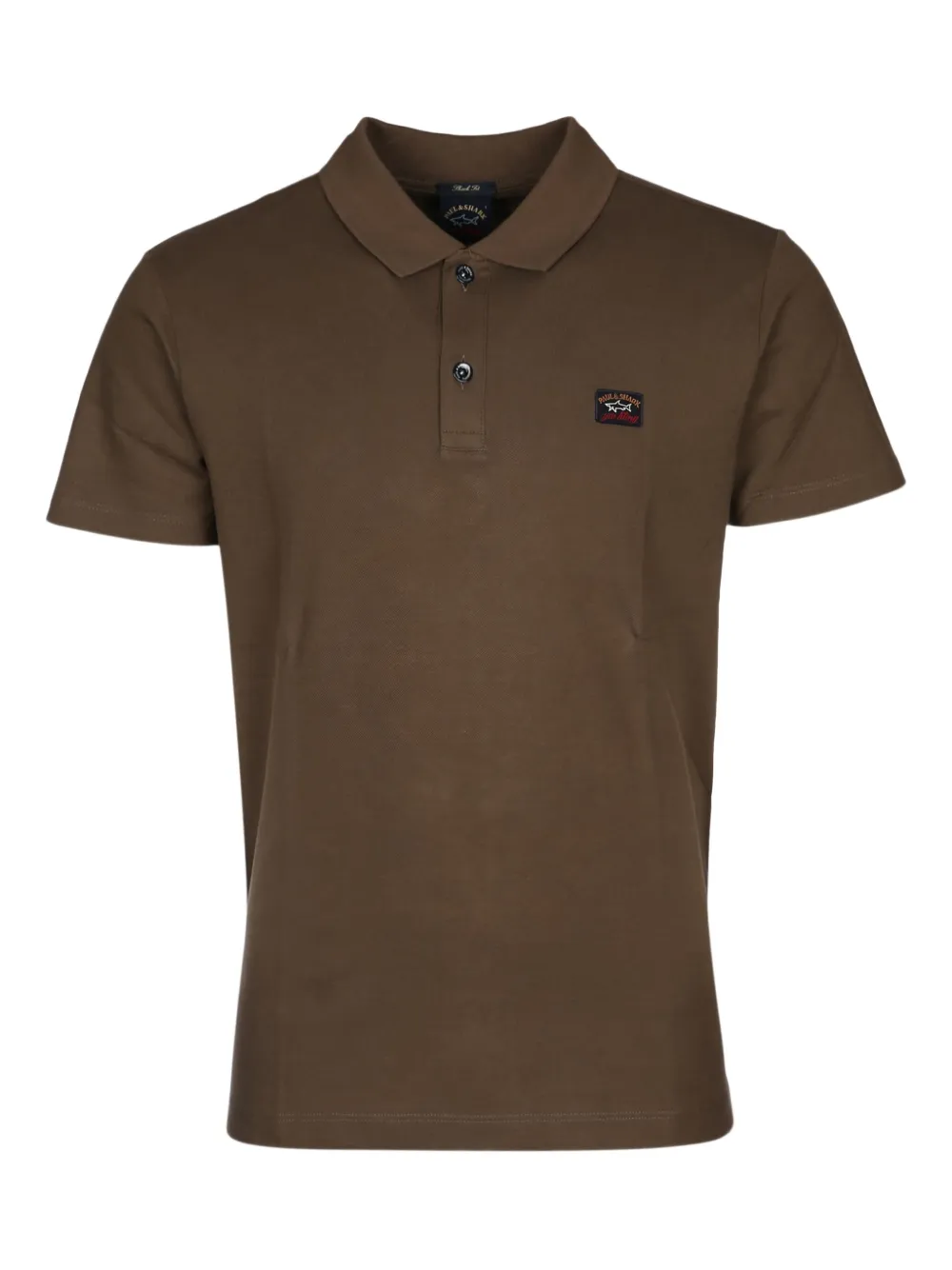 Paul & Shark logo-patch polo shirt Bruin