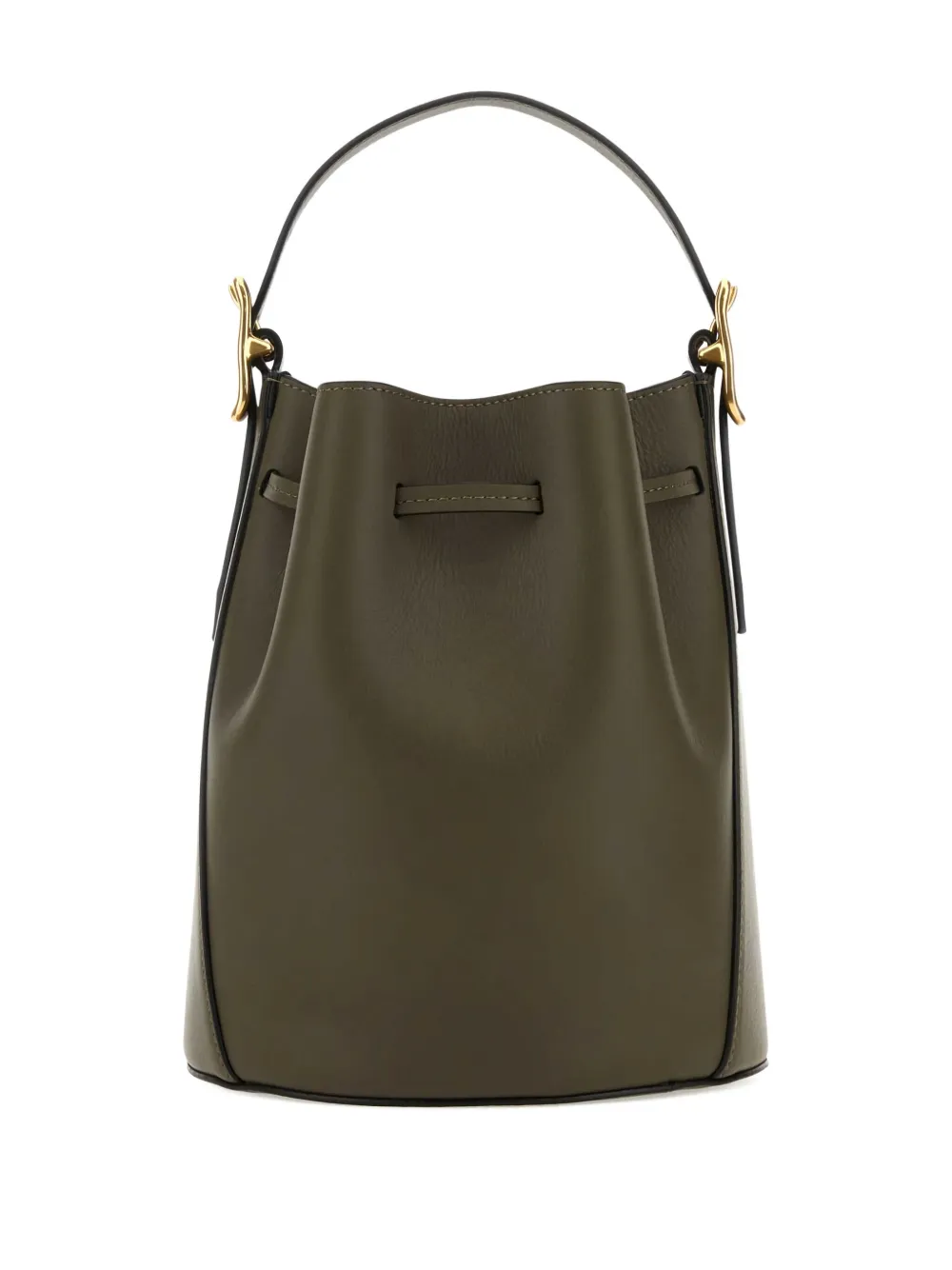 J & M Davidson Poppy Leather Drawstring Bucket Bag