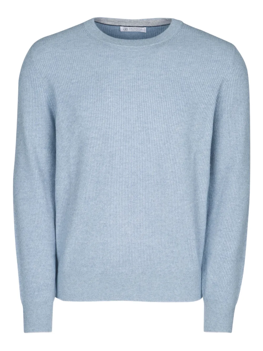 ribbed crew-neck sweater