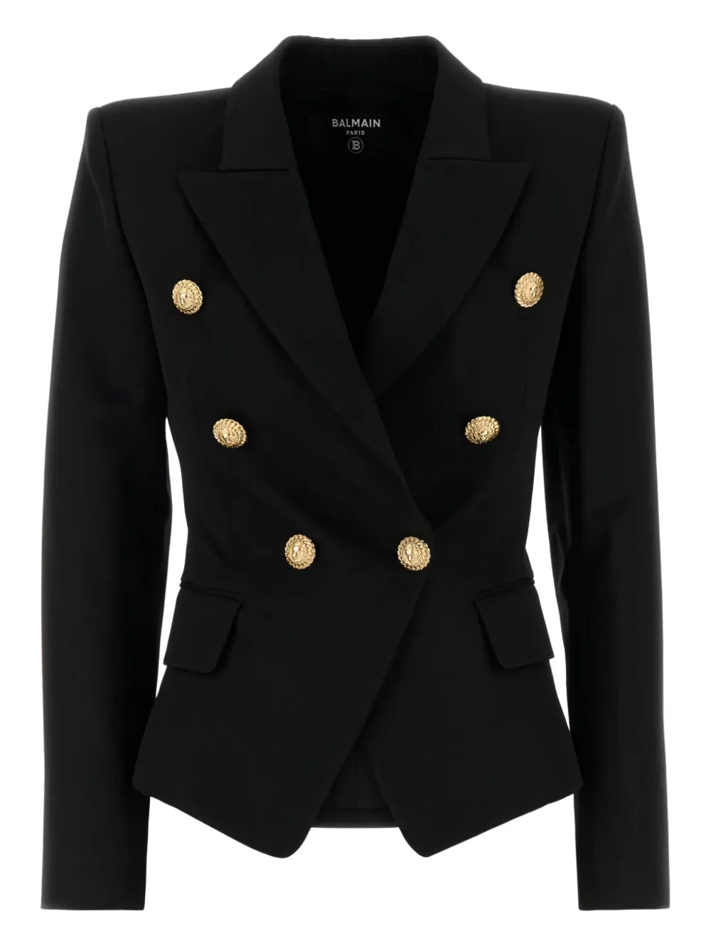 Balmain double-breasted blazer Zwart
