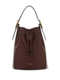 J&M Davidson Poppy leather drawstring bucket bag - Brown
