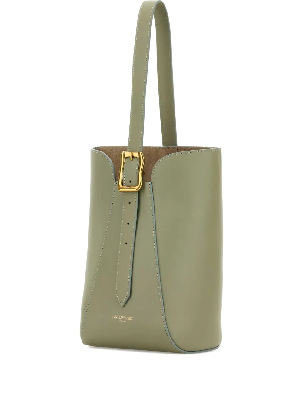 J & M Davidson Mini Quiver Buckle Leather Bucket Bag