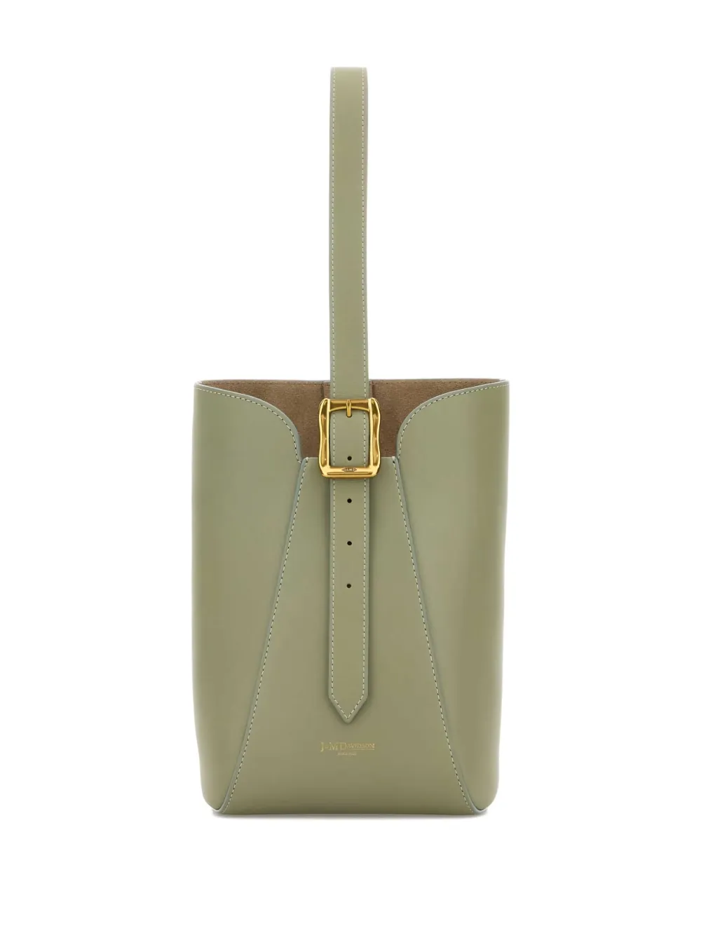 J&M Davidson mini Quiver buckle leather bucket bag | Green | Image 1