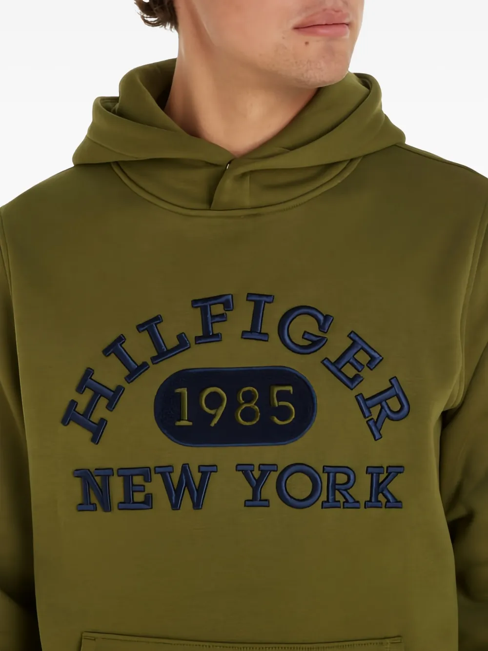 Tommy Hilfiger Hoodie met geborduurd logo Groen