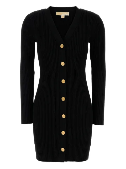Michael Michael Kors ribbed button-front mini dress