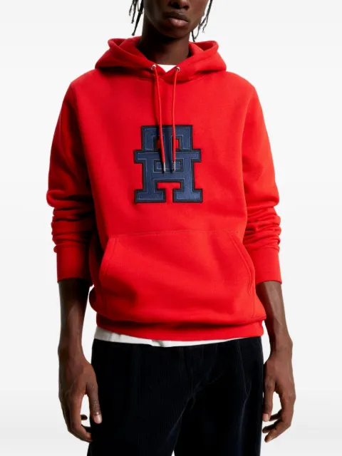Tommy Hilfiger applique-detail hooded sweatshirt