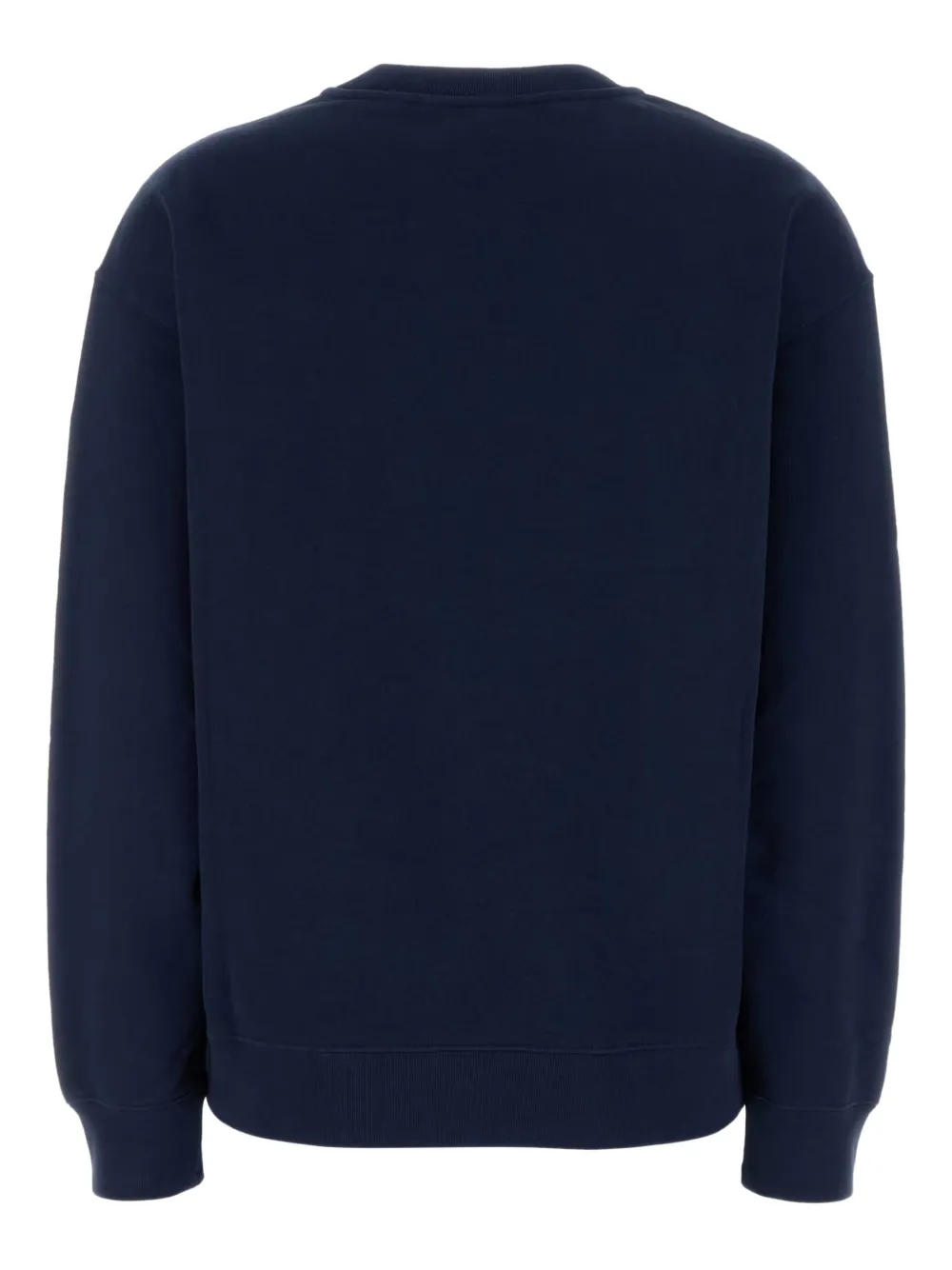 Jil Sander logo-print cotton sweatshirt Blauw