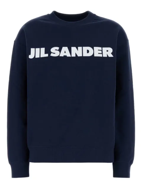 Jil Sander sudadera con logo estampado