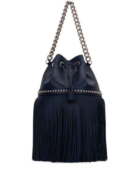 J&M Davidson fringed chain-strap bucket bag