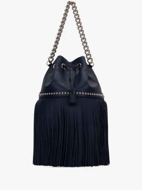 J&M Davidson fringed chain-strap bucket bag