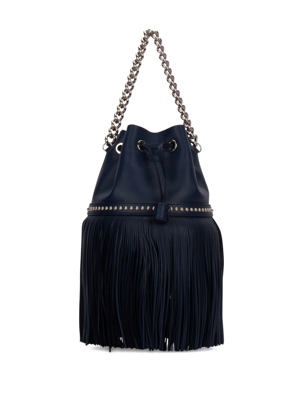J & M Davidson Fringed Chain-strap Bucket Bag