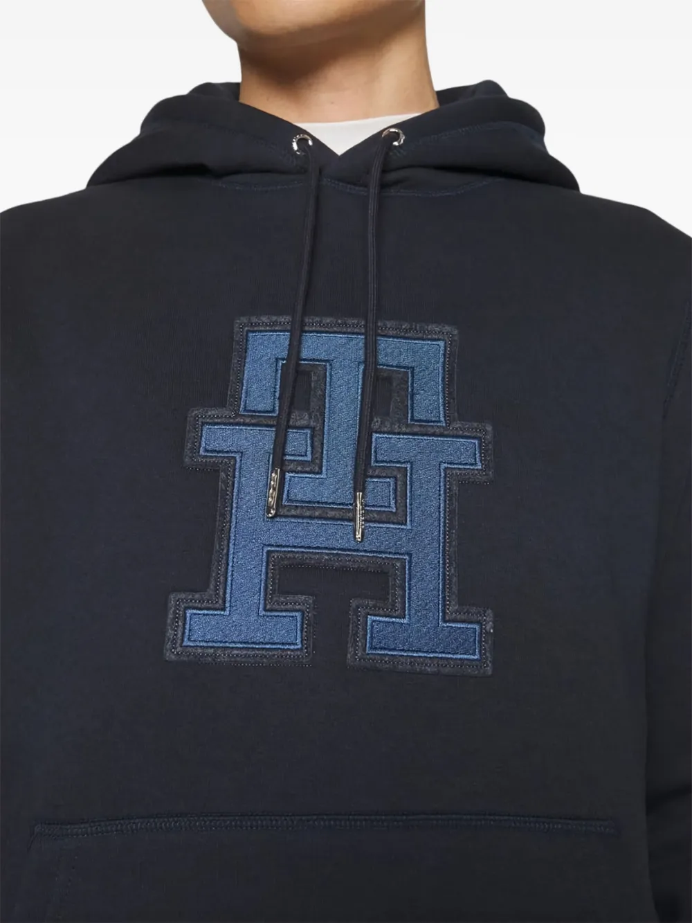 Tommy Hilfiger Hoodie met geborduurd logo Blauw