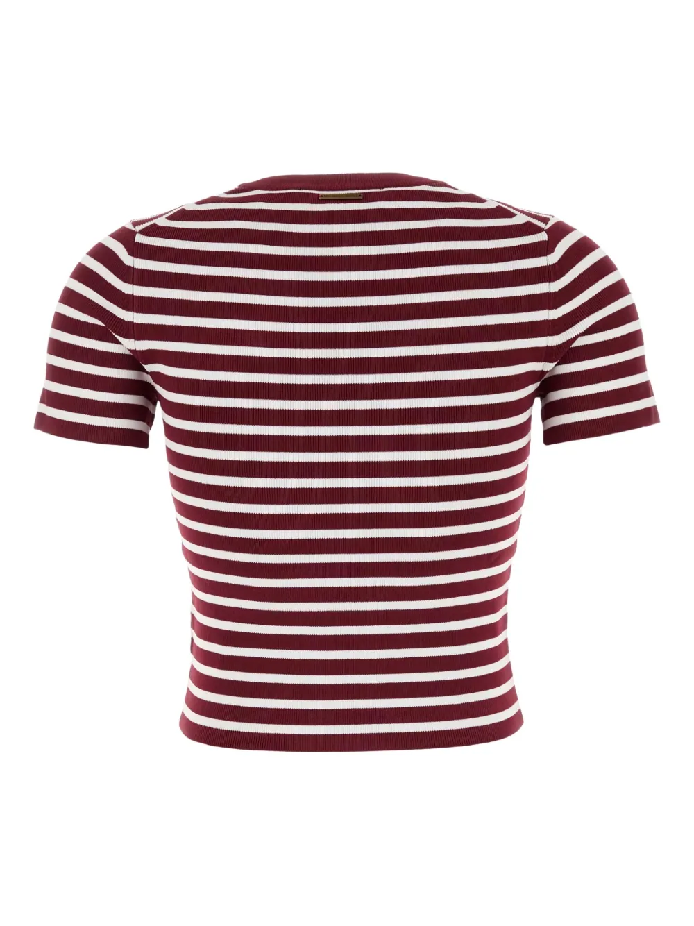 Michael Kors stripe rib-knit t-shirt Rood