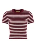 Michael Michael Kors stripe rib-knit t-shirt - Red