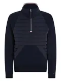 Tommy Hilfiger quilted panel half-zip sweatshirt - Blue