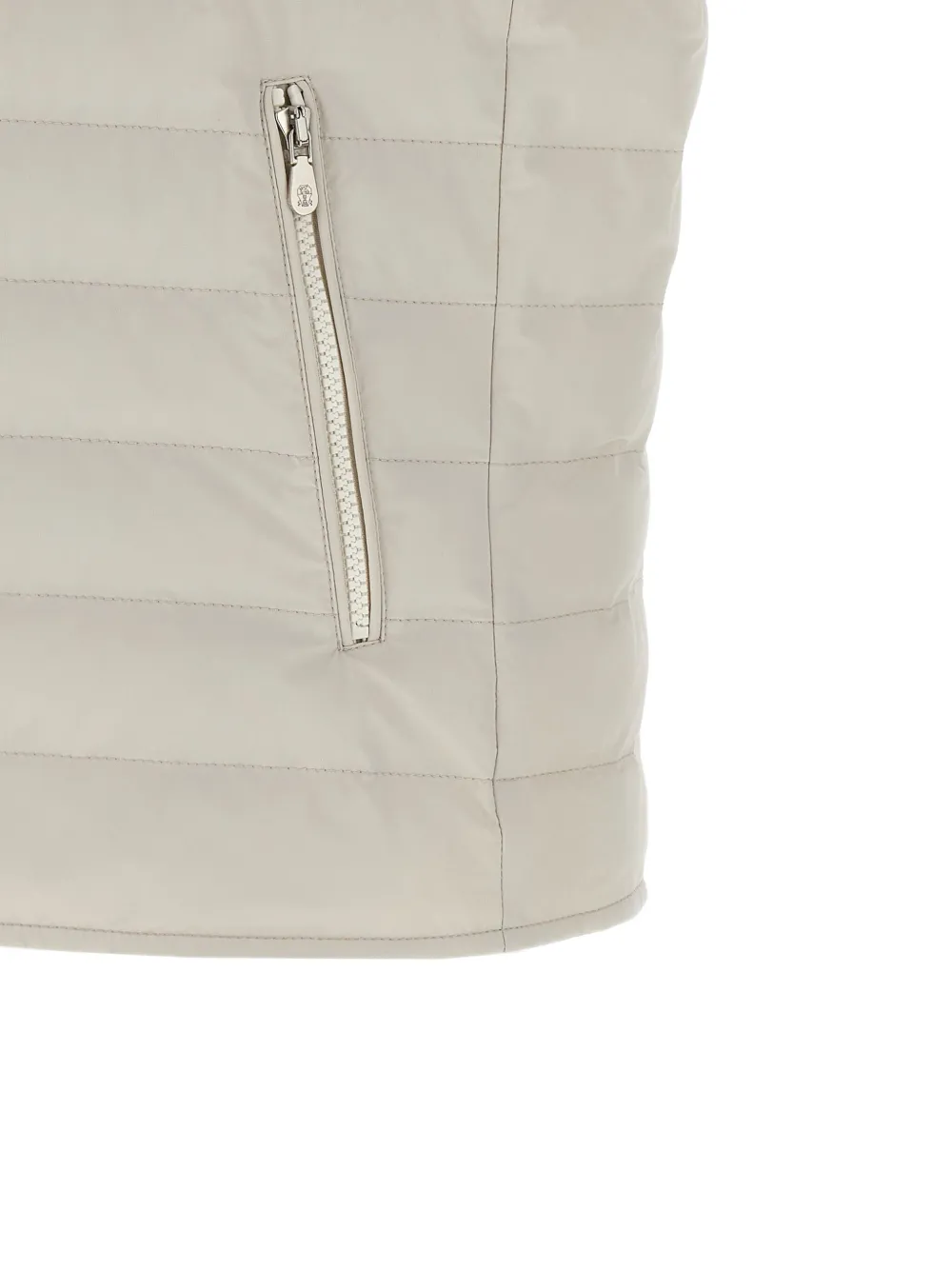 Brunello Cucinelli quilted high-neck gilet Beige