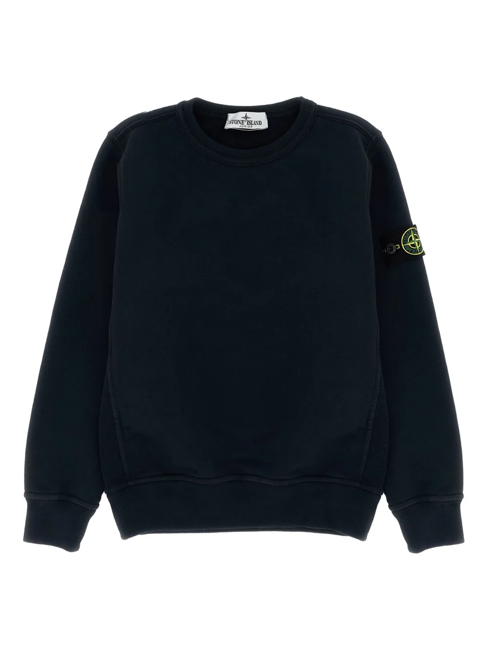 Stone Island Junior Logo badge sweatshirt | Black | Image 1