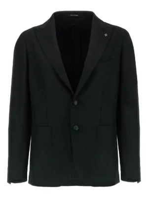 Tagliatore ノッチドラペル シングルジャケット | ブラック | FARFETCH JP