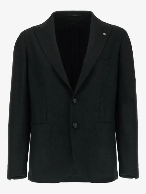 Tagliatore textured peak-lapel blazer