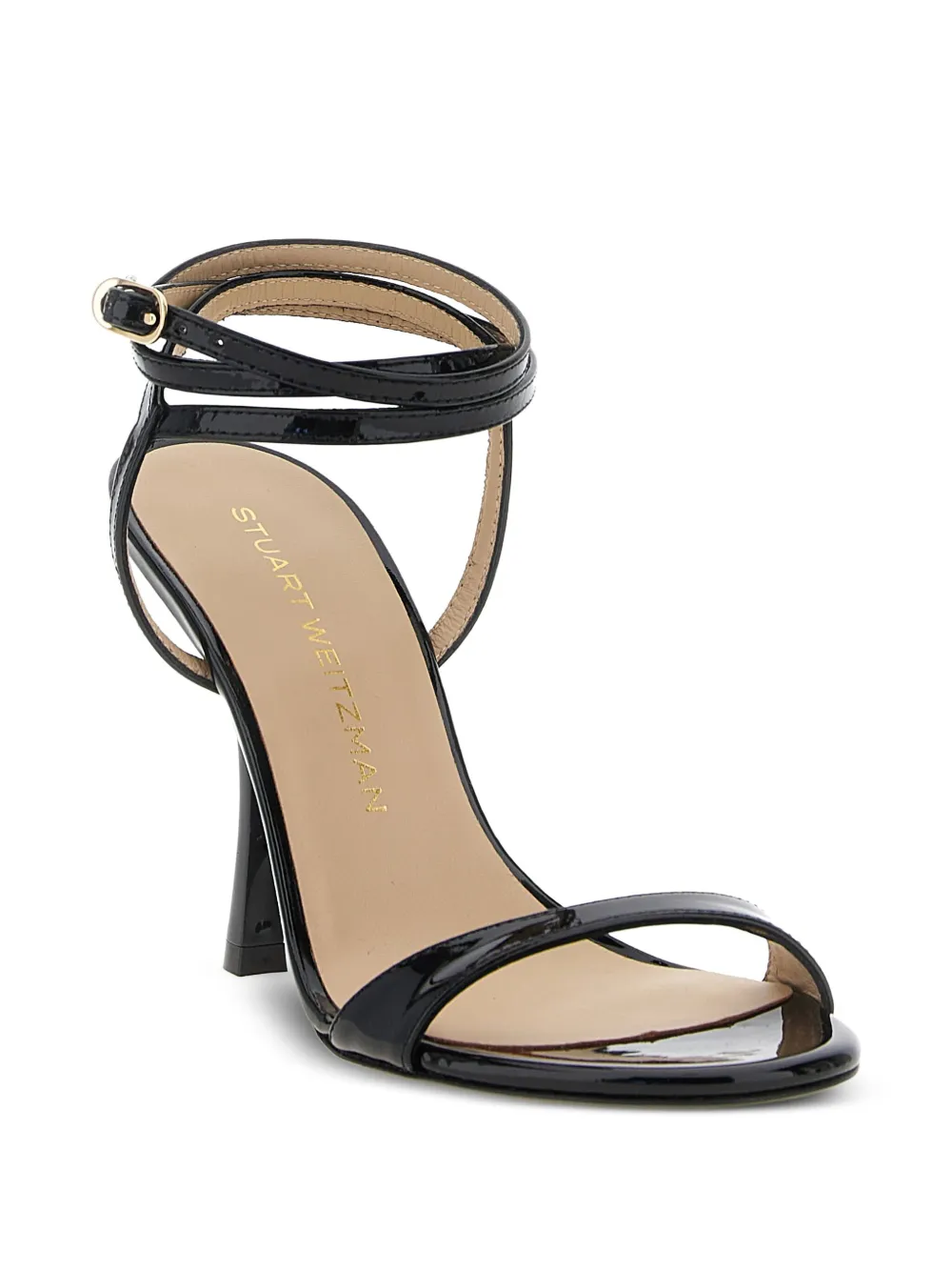 Stuart Weitzman 100mm Nudist wrap-ankle sandals | Heeled Sandals | Image 2