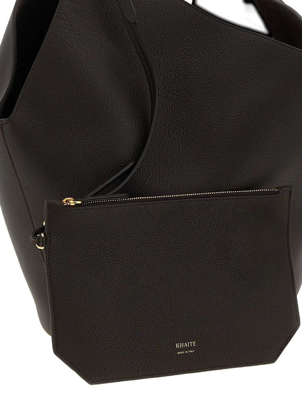 KHAITE Lotus medium tote bag Bruin