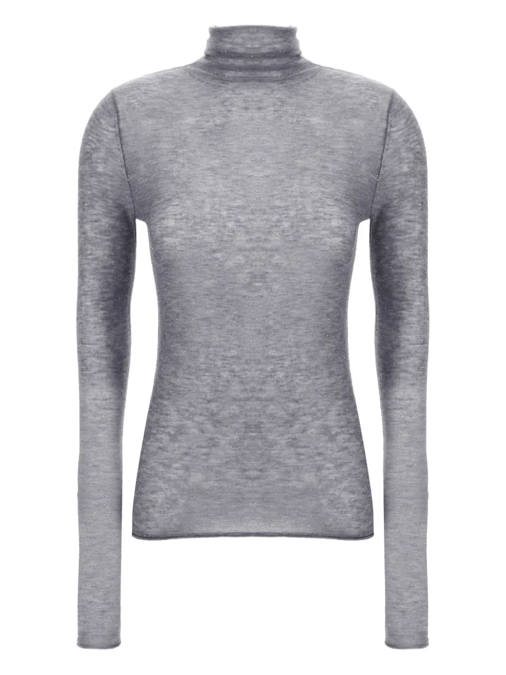 PINKO sequin-appliqué turtleneck sweater Grijs