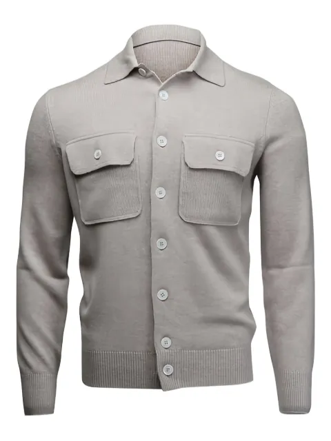 Brunello Cucinelli flap-pocket collared cardigan