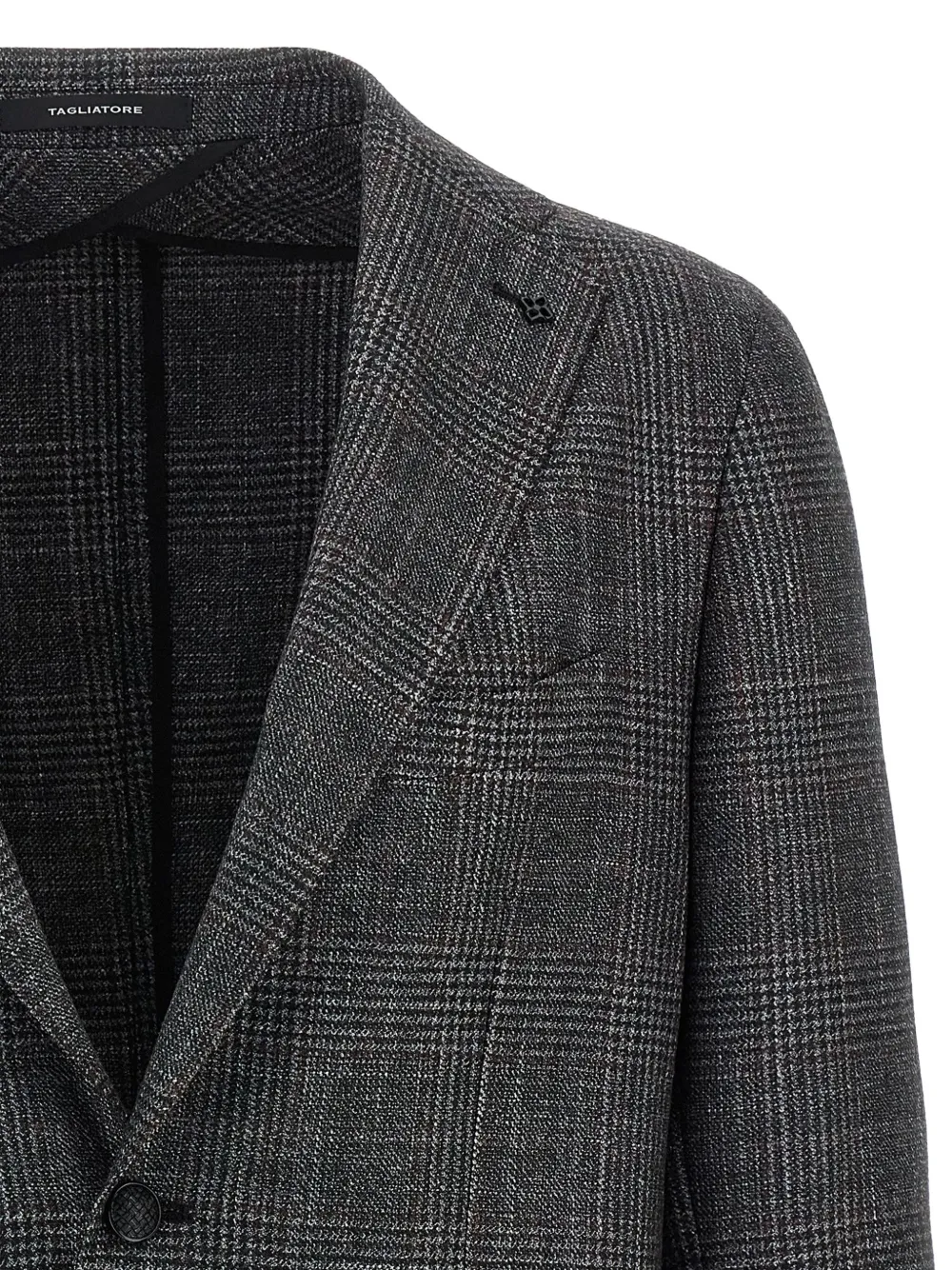 Tagliatore check-patterned blazer Grijs