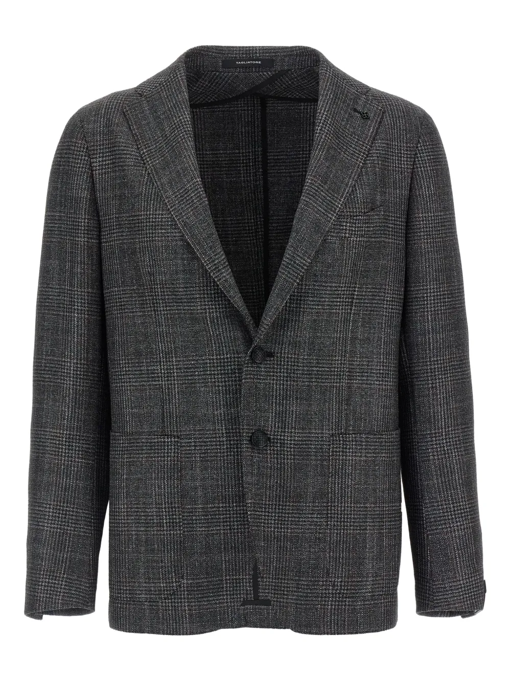 Tagliatore check-patterned blazer Grijs