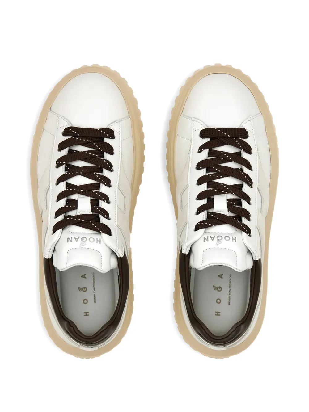 Hogan leather platform sneakers White