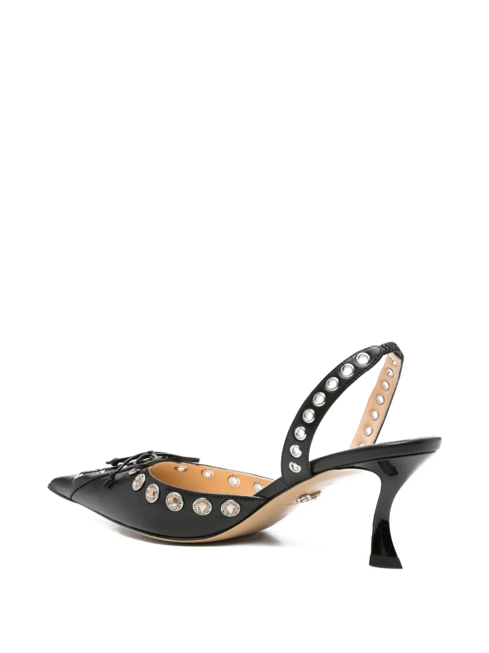 Mach&mach Crystal-embellished Lace-up Pumps In Black