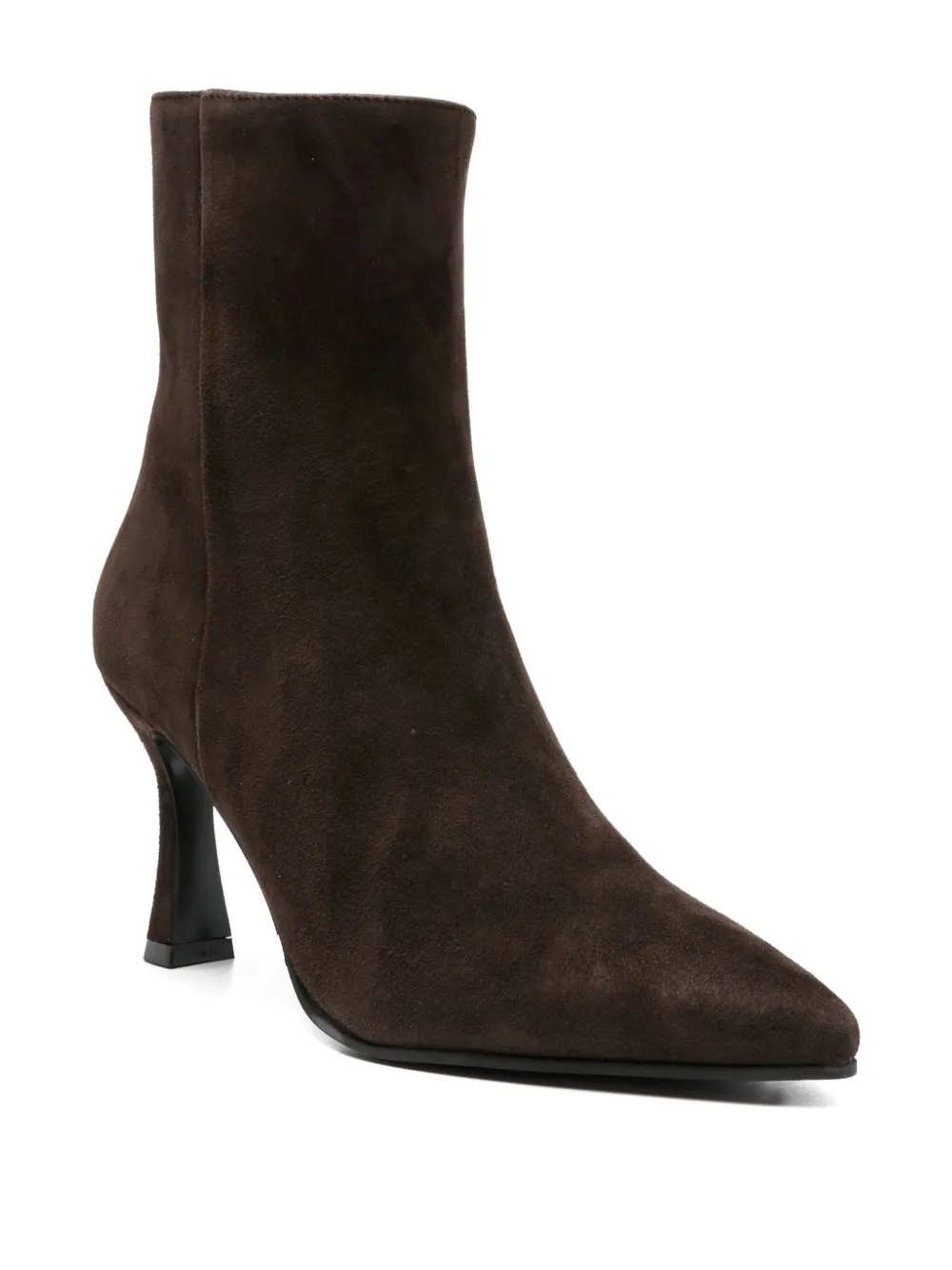 Evaluna 80mm pointed-toe ankle boots Brown