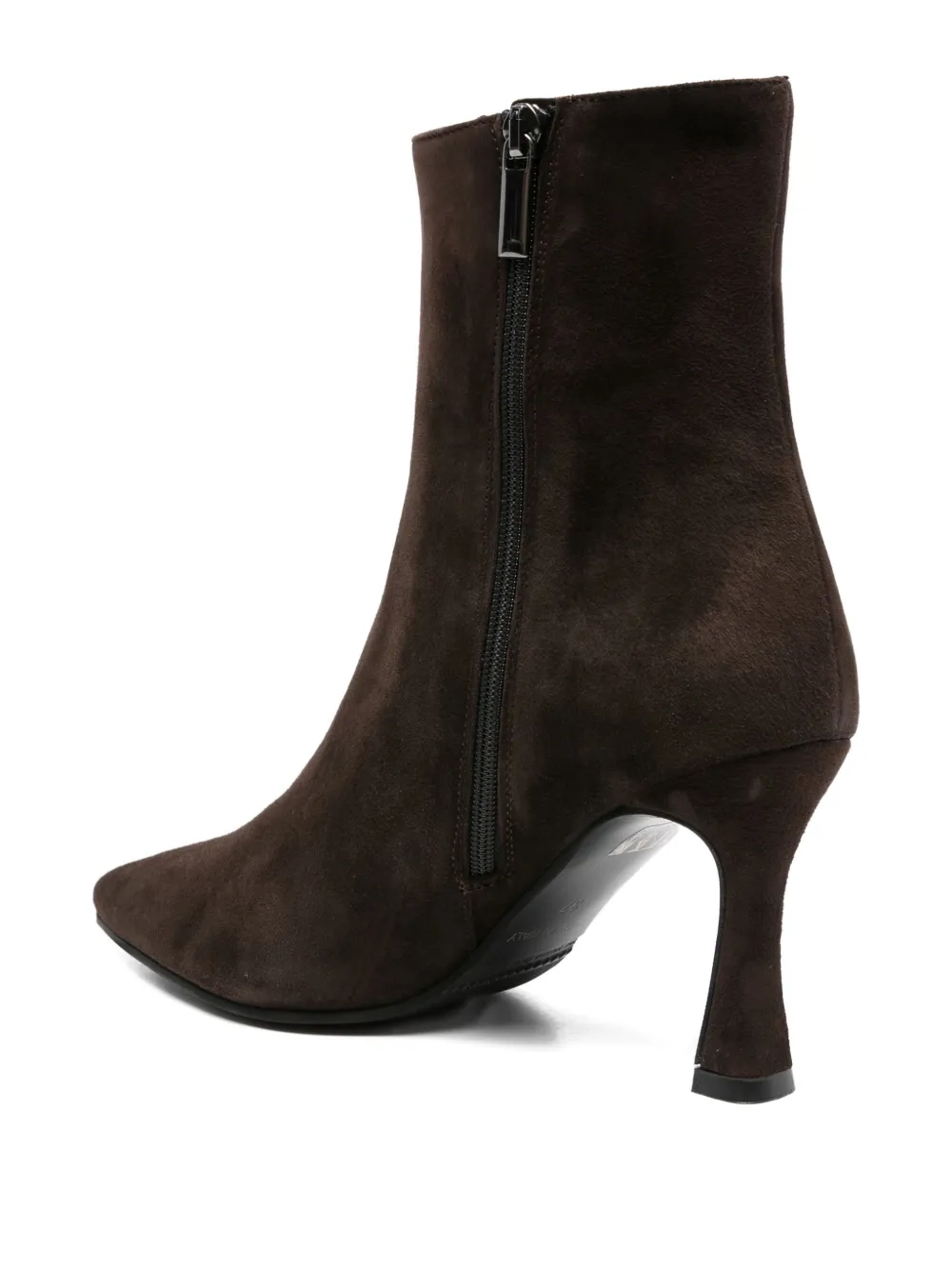 Evaluna 80mm pointed-toe ankle boots Brown