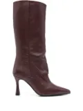 Evaluna 85mm pointed-toe boots - Red