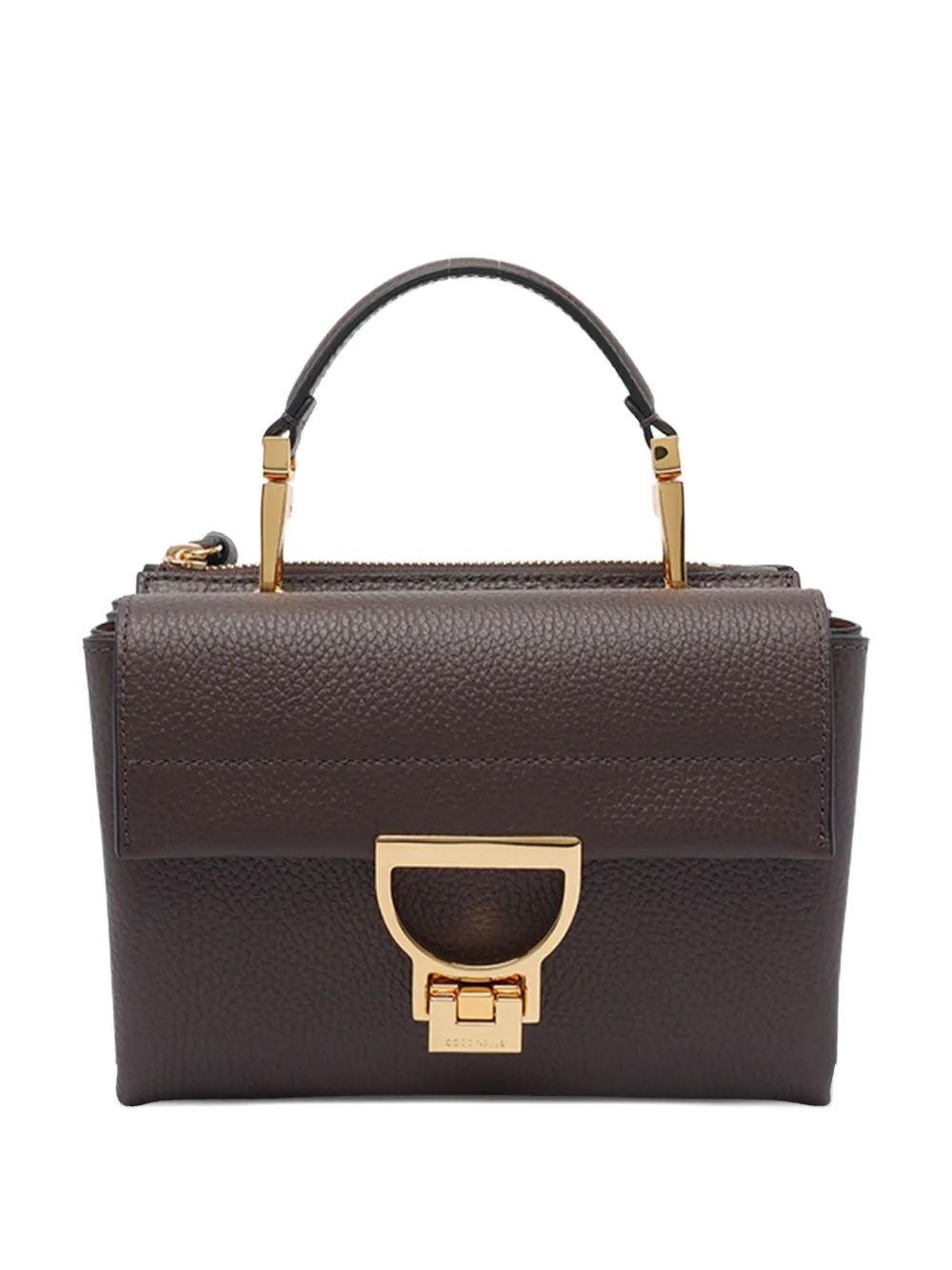 Coccinelle small Arlettis double-compartment top-handle bag - ブラウン Coccinelle small Arlettis double-compartment top-handle bag - ブラウン