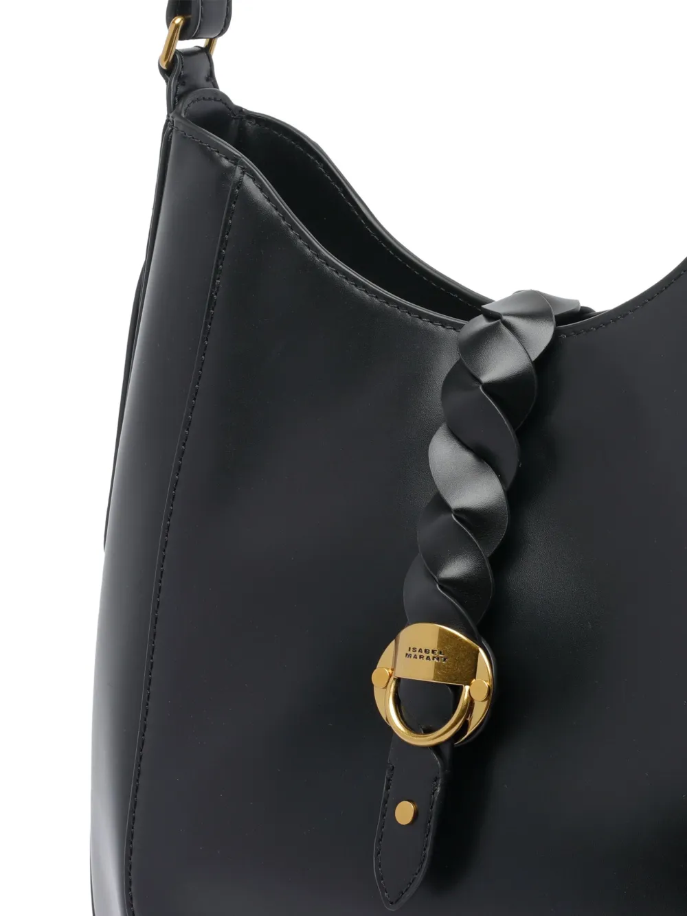 ISABEL MARANT Altay braided-detail shoulder bag Zwart