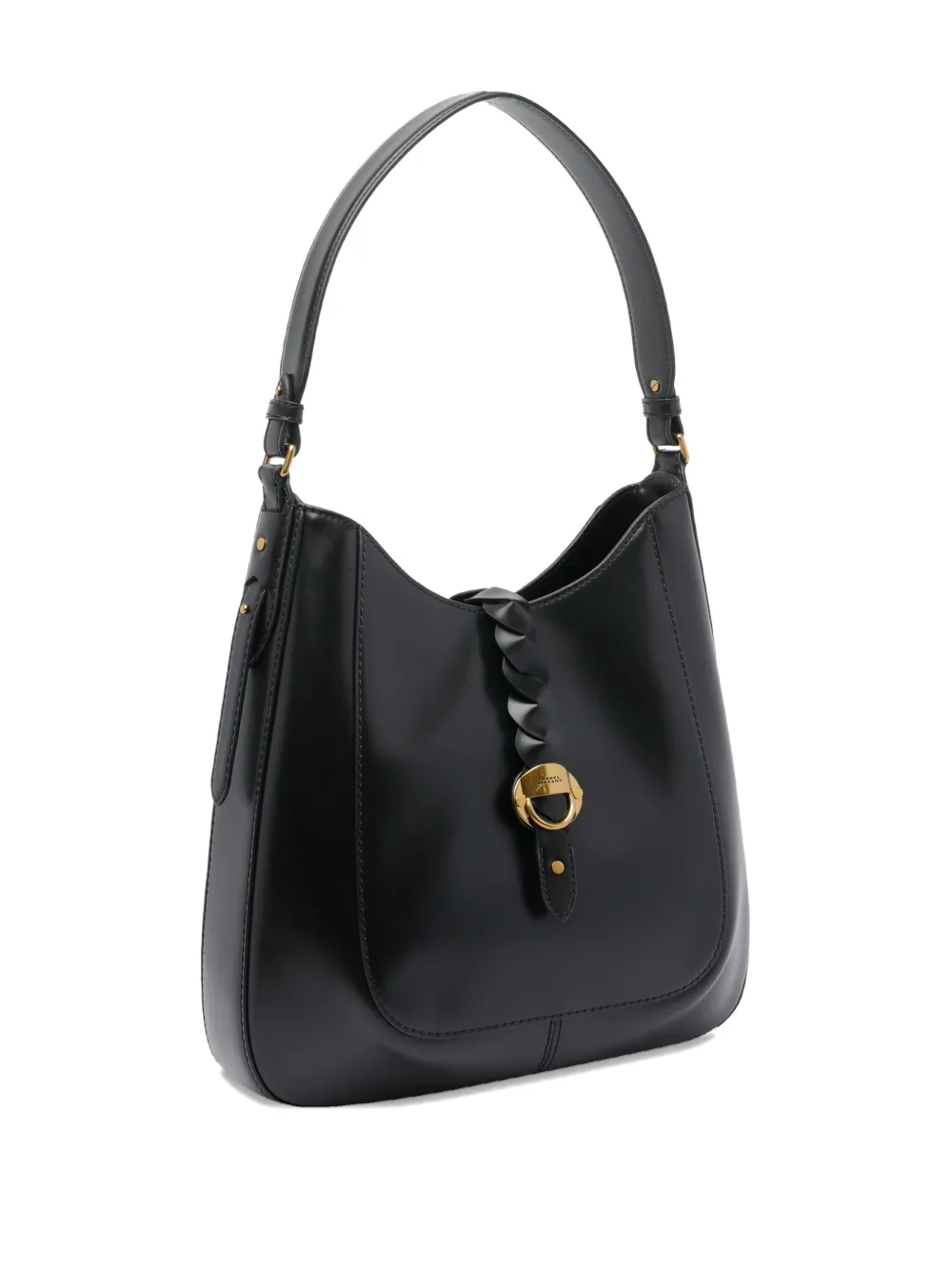 ISABEL MARANT Altay braided-detail shoulder bag Zwart