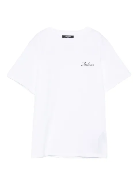 Balmain Kids ribbed-trim short-sleeve T-shirt