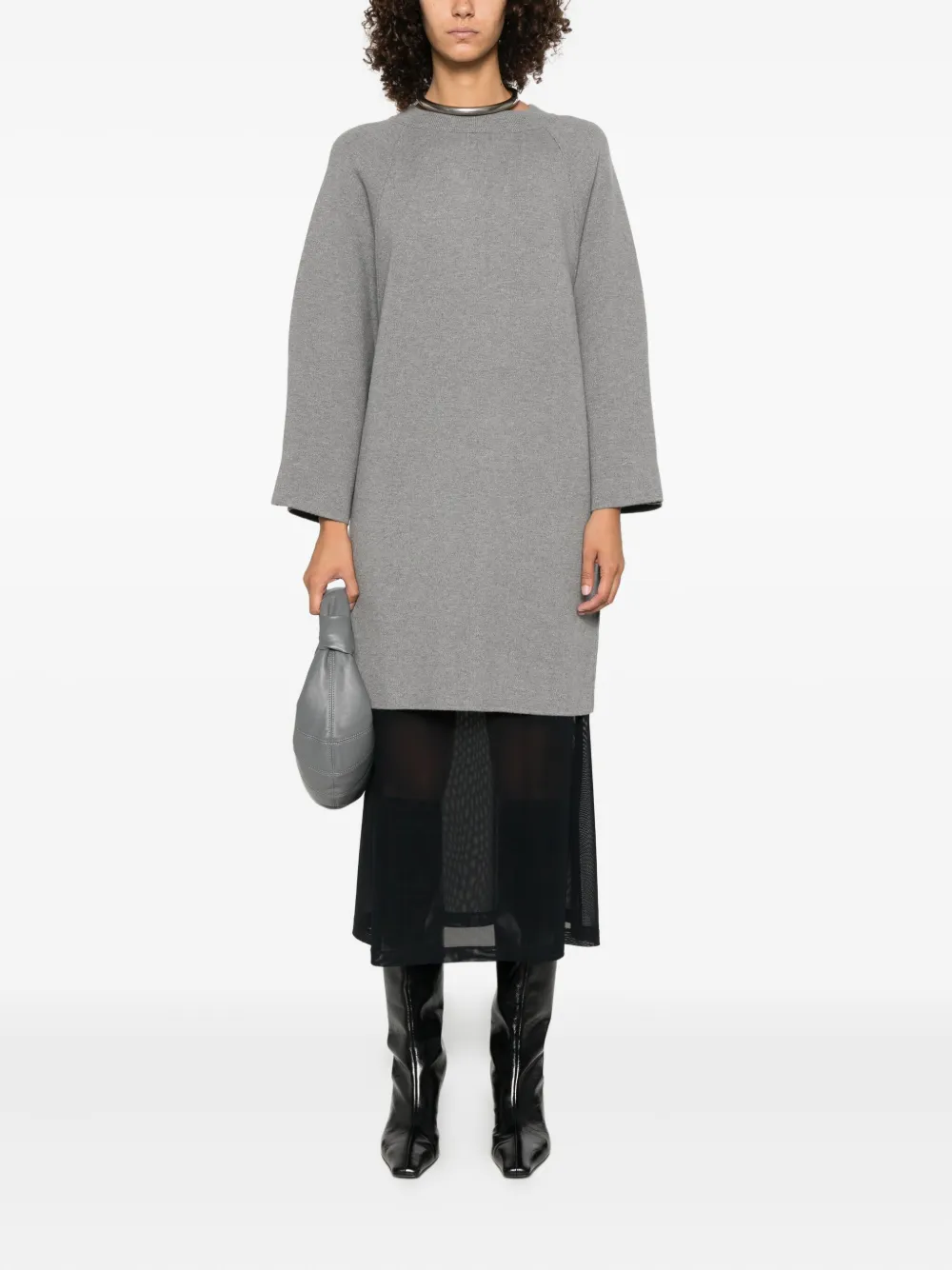Max Mara raglan-sleeve grey dress | Day Dresses | Image 2