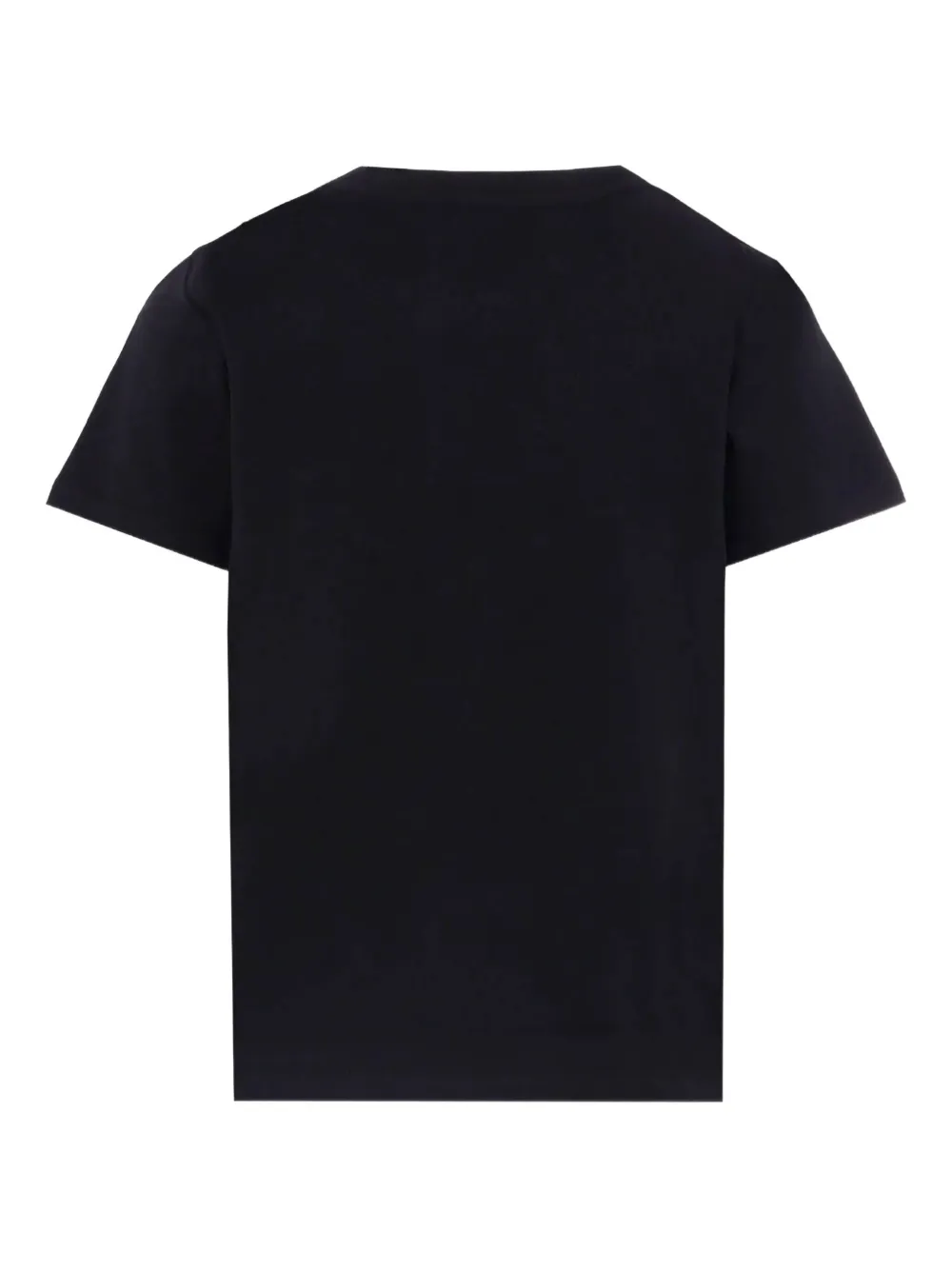 Balmain Kids logo-print crew-neck T-shirt Zwart