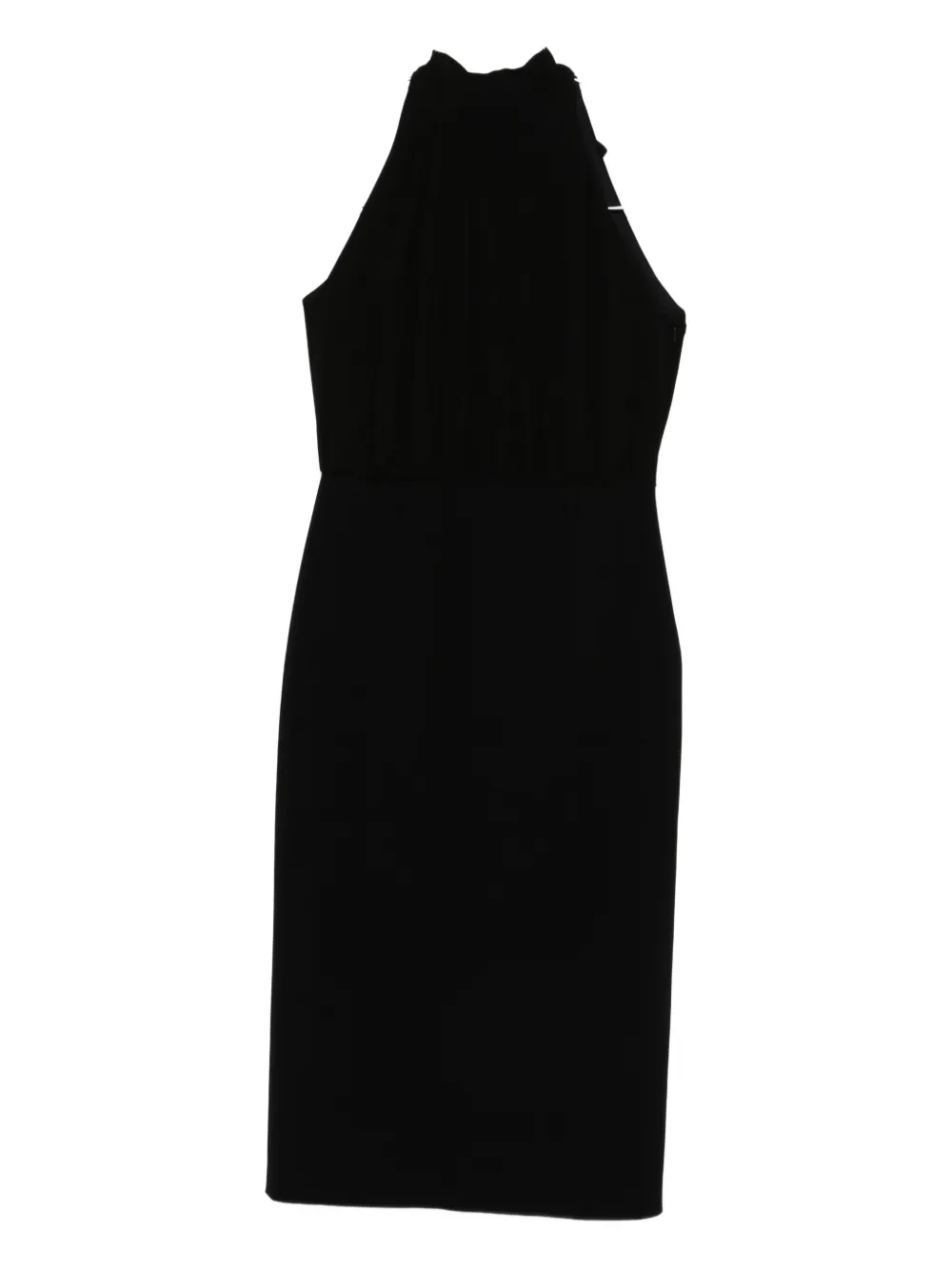 Max Mara halterneck sheath midi dress Zwart