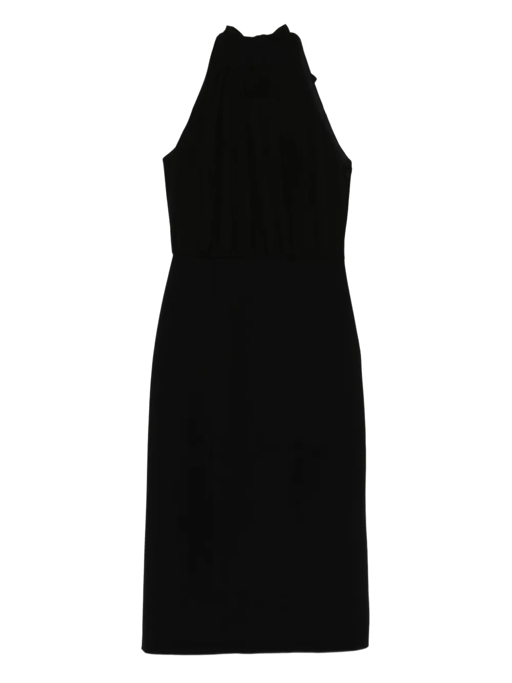 Max Mara halterneck sheath midi dress Zwart