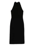 Max Mara halterneck sheath midi dress - Black