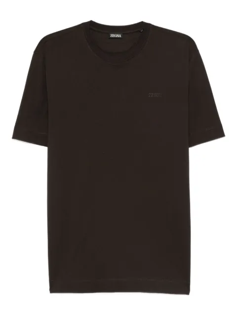 Zegna embroidered logo polo shirt