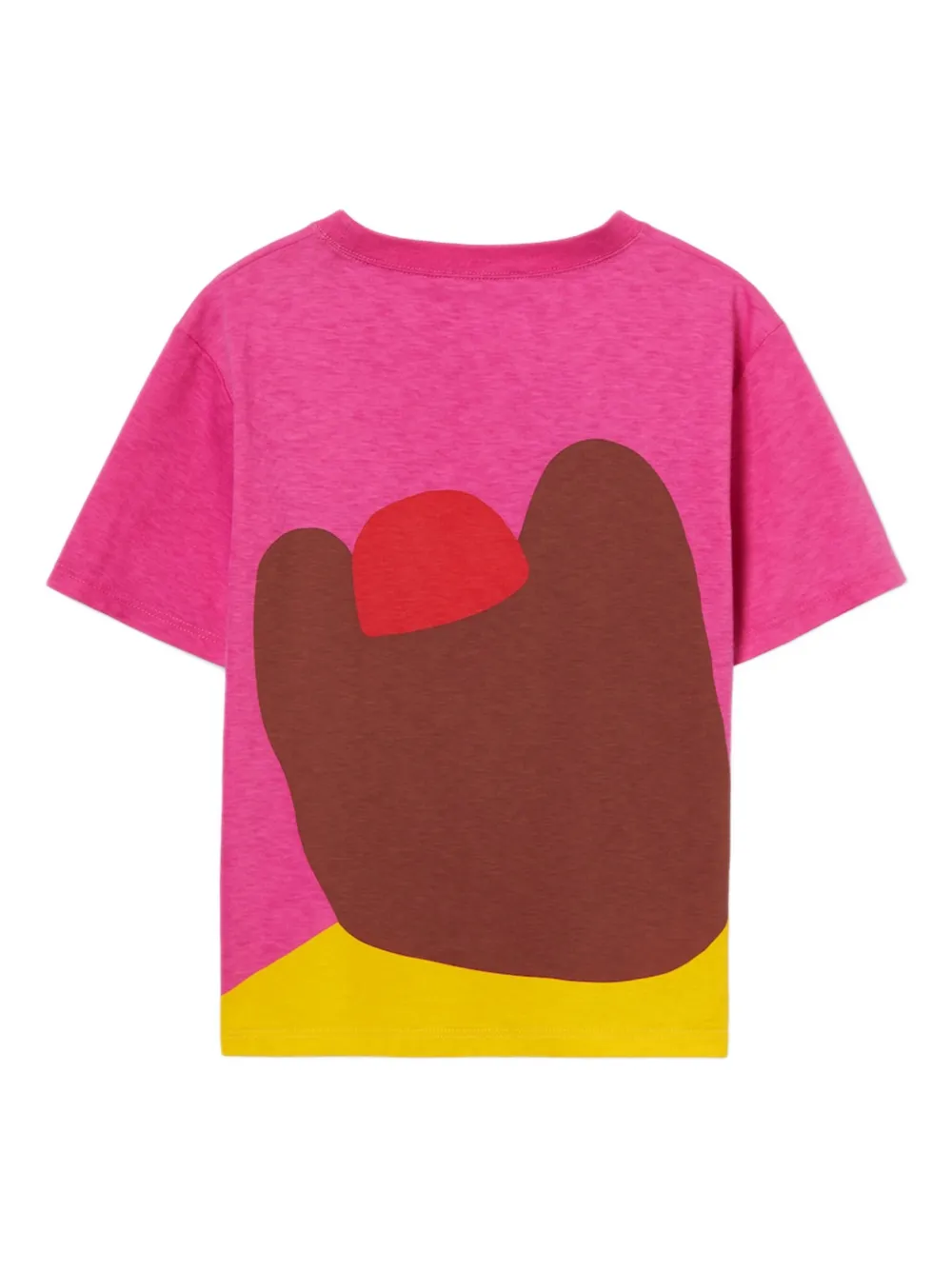 Gucci Kids x Euan Roberts bear-print cotton T-shirt Roze